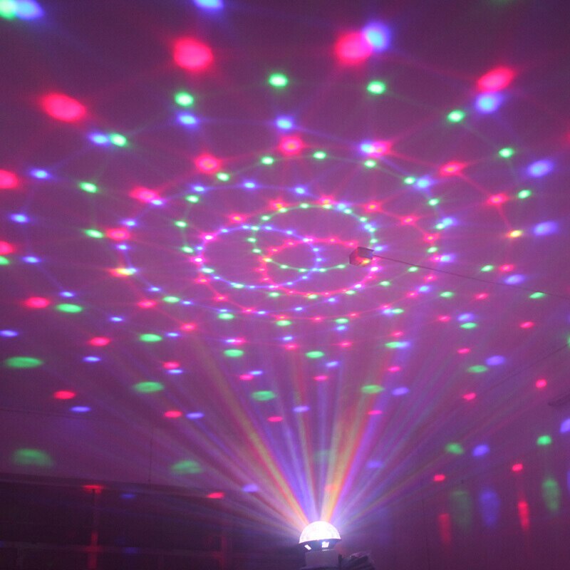 Commande vocale Bluetooth MP3 lecteur cristal boule magique télécommande 6 couleurs numérique rvb Disco boules lumières lumière de scène