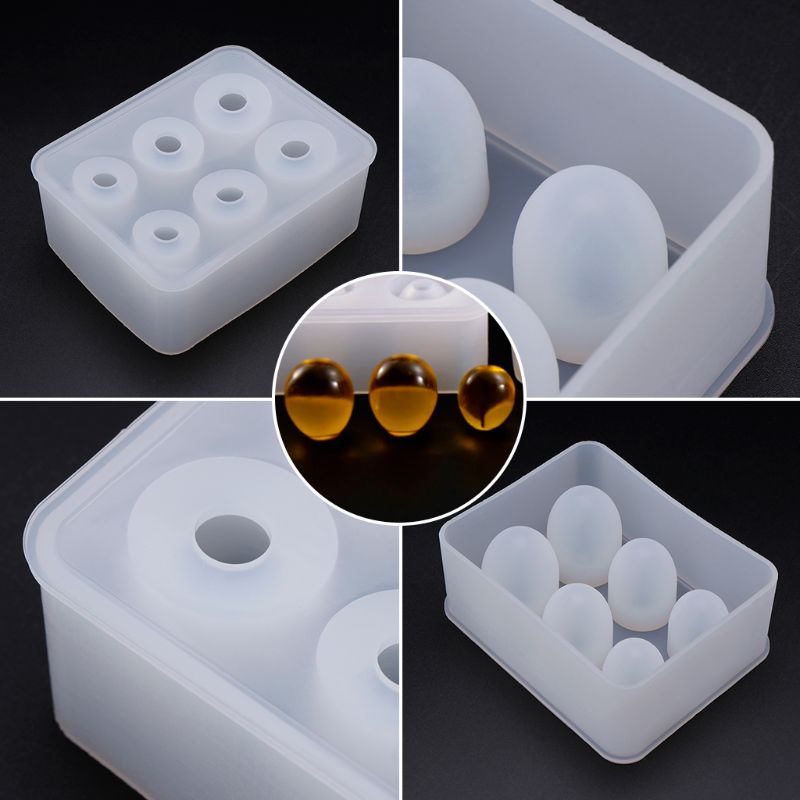 Moldes de silicona para huevos, moldes de resina epoxi para manualidades DIY, joyería, decoración de pasteles, adornos para el hogar, herramientas de Fondant de Chocolate hechas a mano