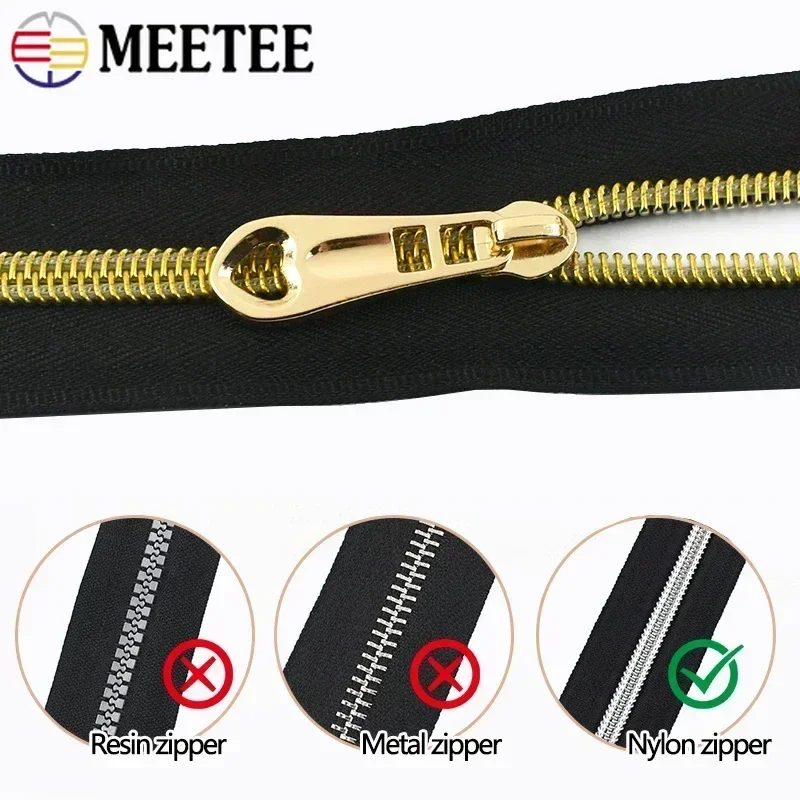 10-30Pcs 3# 5# Sewing Zippers Sliders for Nylon Zipper Bag Purses Zipper Pulls Head Repair Kit DIY Garment Sewing Accessories