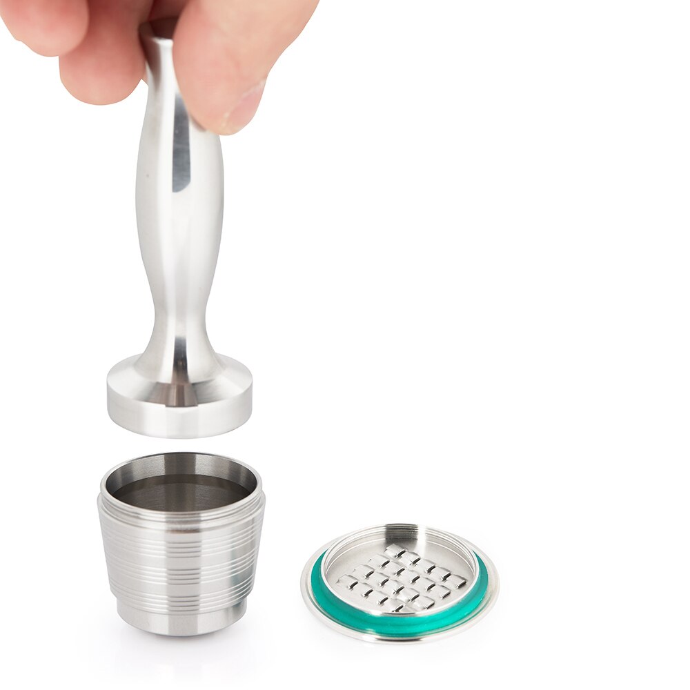 Nespresso Refillable Capsule Reusable Coffee Filter Dripper Steel Nespresso Cafeteira Capsulas De Cafe Recargables Reutilizables