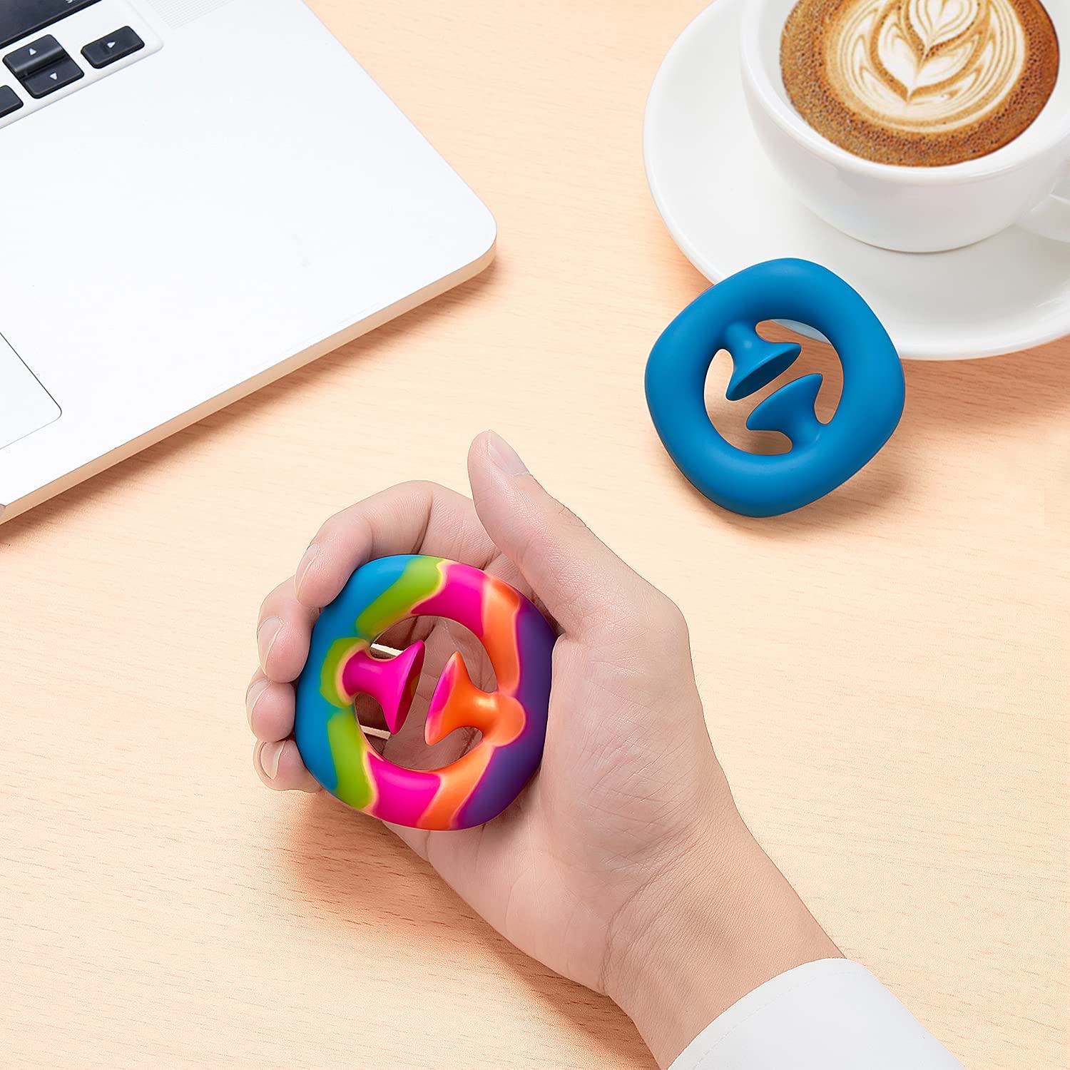 zimfanqi Mini Balls Popits Snapper Fidget Toys Simple Dimple Poppers Sensory Toy Fidget Toys Antistress Hand Toy,2 Pack