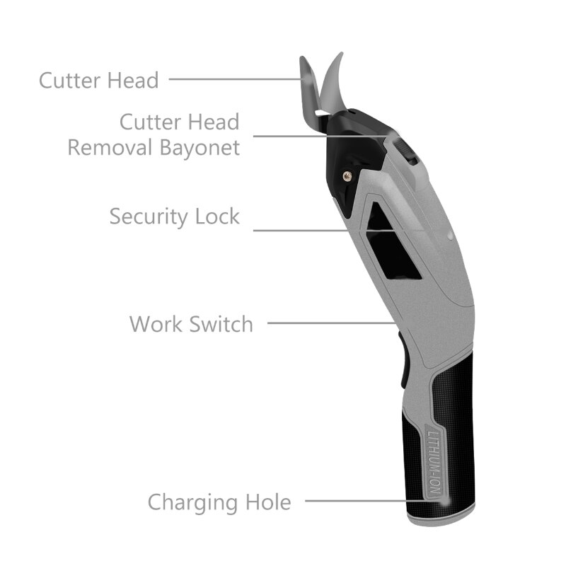 USB Fabric Rechargeable Electric Scissors Battery Cutter Cloth Carpet Leather Cutting Tool Cordless Sewing Shear Cutting Tool