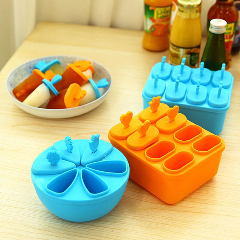 6 zelle DIY Gefrorenes Eis Pop Schimmel Popsicle Hersteller Lutscher Schimmel Tablett Pfanne Küche werkzeuge