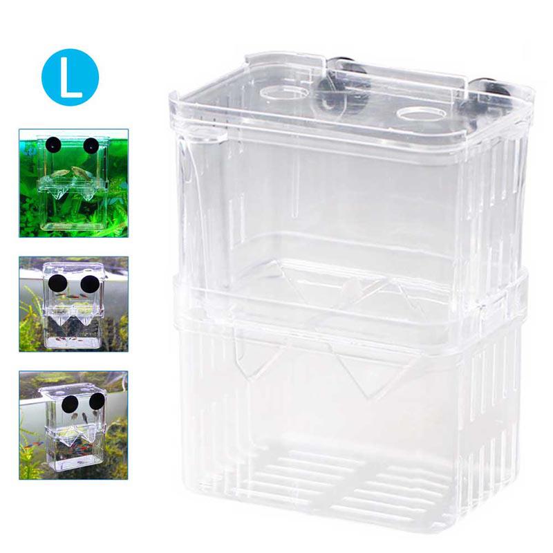 Basic Aquarium Fish Fokker Doos voor Broederij, Hamkaw Perfect Isolator voor Agressieve/Gewonde/Kleine Vis Garnalen Clownfish