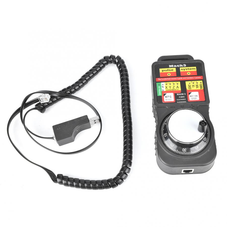 Mach3 Electronic Handwheel CNC MACH3 USB Industrial Electronic Handwheel 4Axis Manual Control Pulse Generator