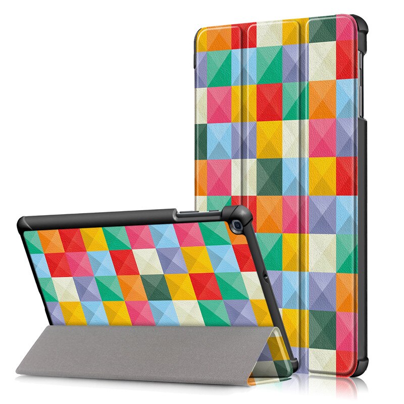 Voor tablet samsung galaxy tab  a 10 1 hoesje pu leren hoes funda voor samsung galaxy tab  a 10 1 sm t510 t515 hoesje kinderen: Half
