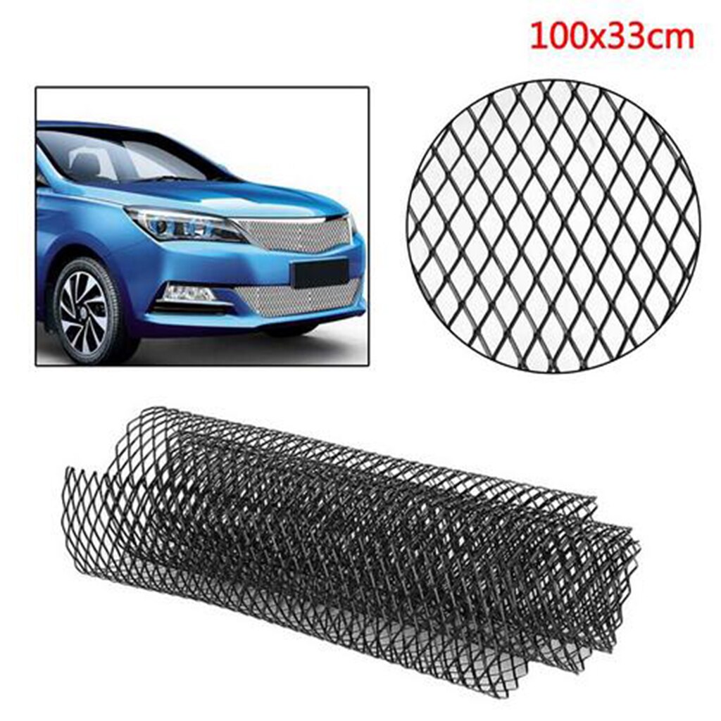 Universele Auto Grille Bumper Hood Vent Grill Rhombic Grill Mesh Aluminium Legering Voor Auto Body Kit/Spatbord/Opening auto Accessoires