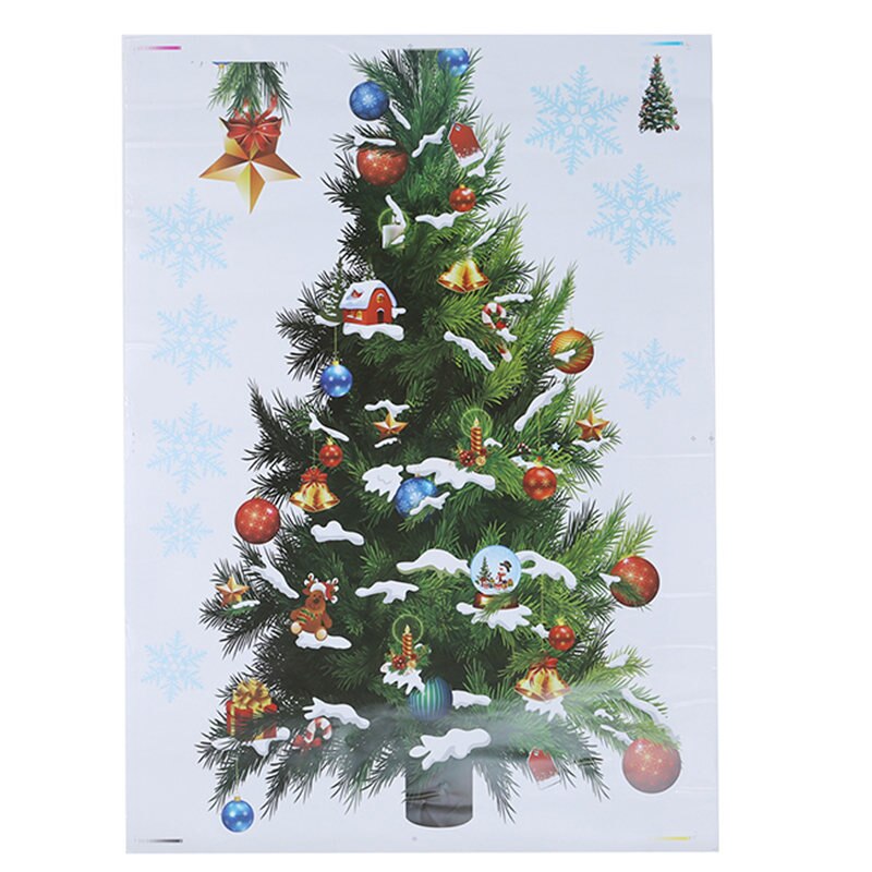 Kerst Muurstickers Grote Kerstboom Sticker Verwijderbare Sticker Home Decor Winkelcentrum Raamdecoratie: Default Title