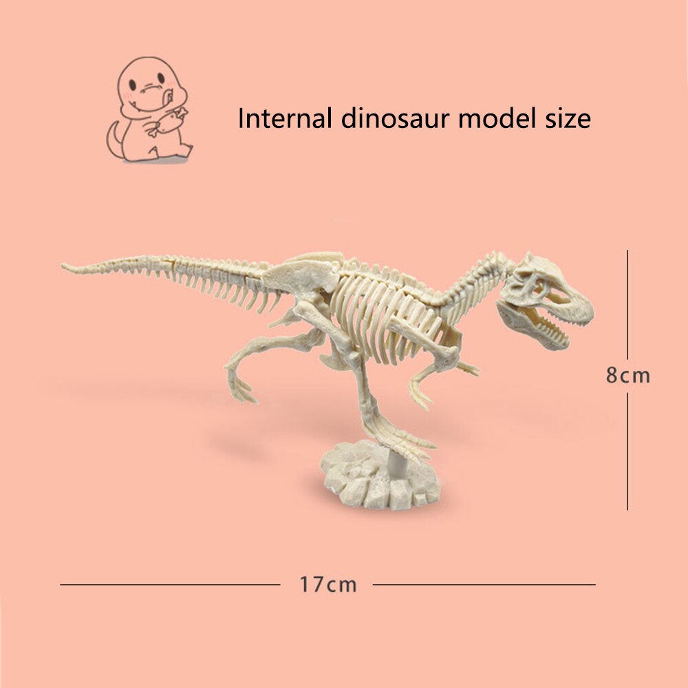 Jurassic world kids toys archaeological excavation Cretaceous animal model skeleton simulation dinosaur toy puzzle assembly