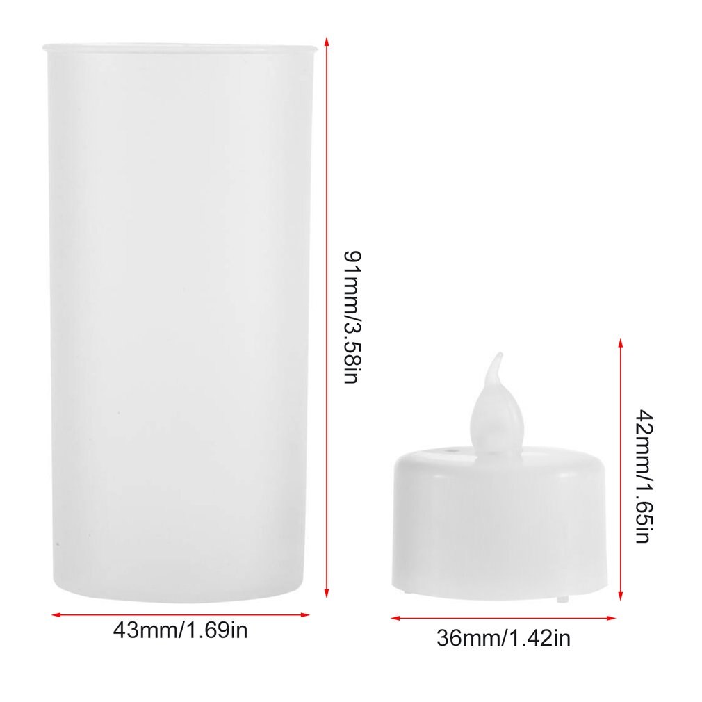 1PC LED Candle Light Rechargeable Romantic Flameless Blow Shake Sound Sensor LED Candle Tea Light FoR Home Use
