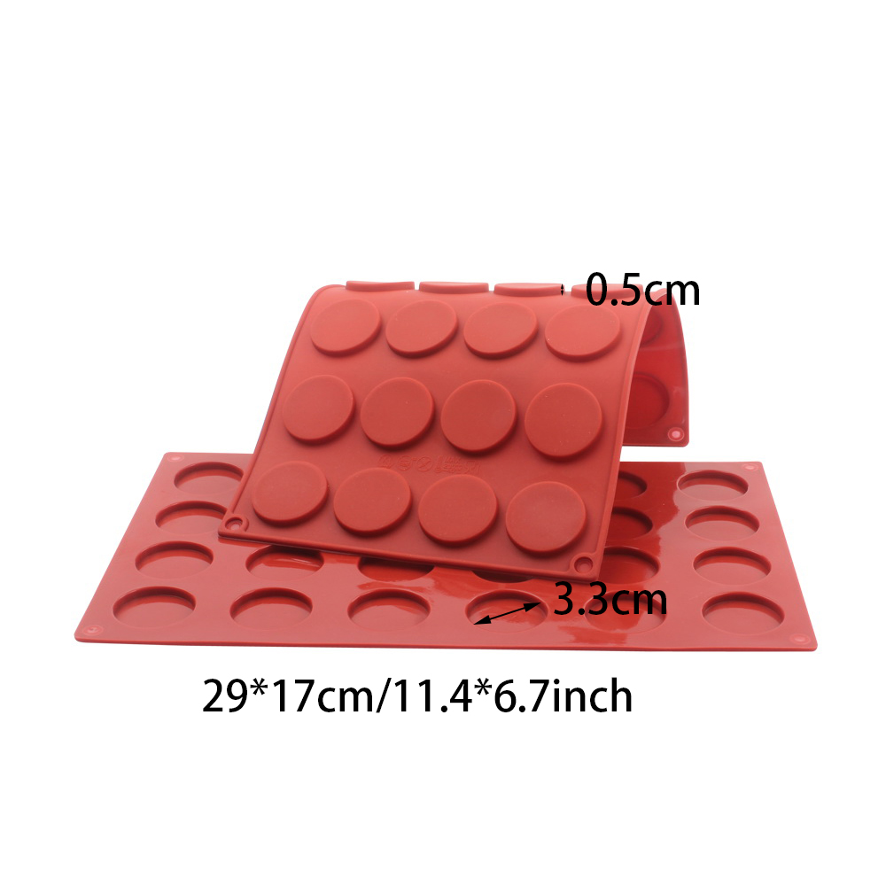 Baker depå silikon fyrkantig mousse tårtform mini munk muffin cupcake kex bakverktyg tvål harts ljus gips: Cdy -016-1pc