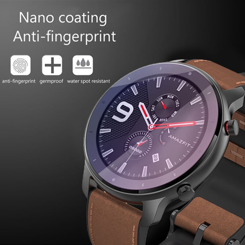 1Pc Clear Film Gehard Glas Screen Protector Voor Amazfit Gtr Smart Horloge 42/47Mm Horloges Accessoires Waterdicht effen Screen