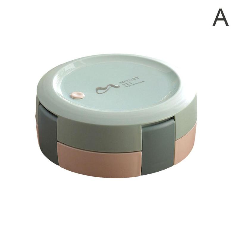 304 steel lunch box heat preservation student fast food box bento box kindergarten anti sealed fast food: green