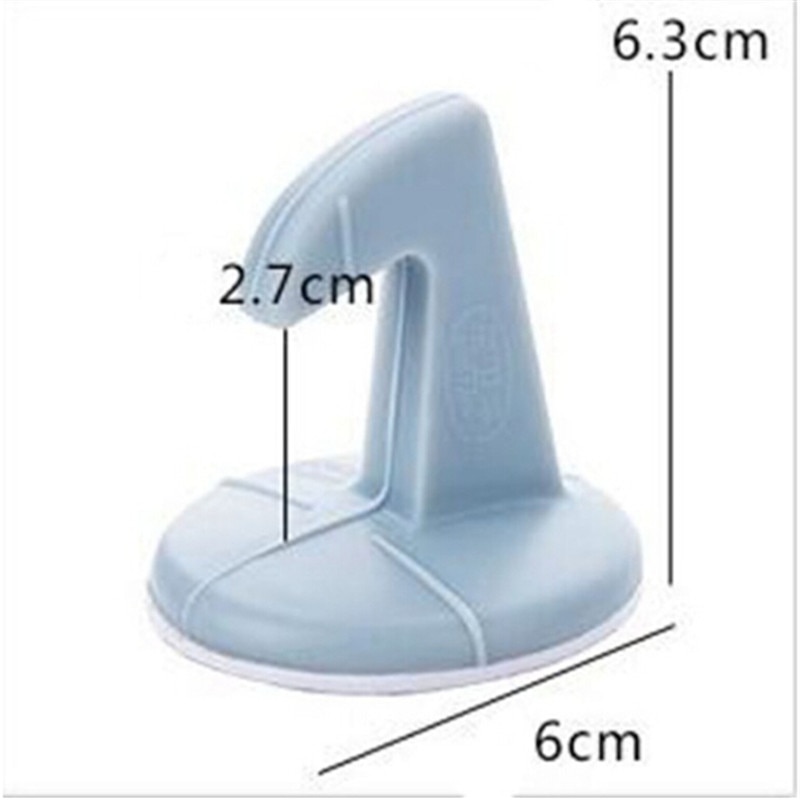 Siliconen deurstop veiligheid voor baby toilet muur absorptie perforatie deurhaak anti-botsing deurstop