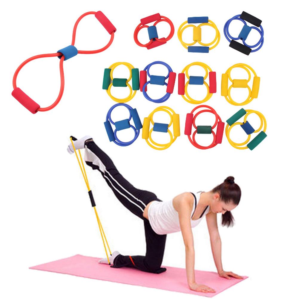 Resistance Band Yoga Pilates Pulling Exercise Stretch Fitness Tube Workout Rope Fitness Gum Gym Workout Equipment
