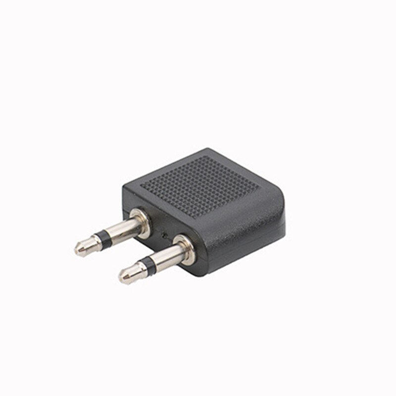 1Pcs Universal 3.5mm Airplane Airline Headphone Earphone Headset Jack Audio Adapter Converter Connector