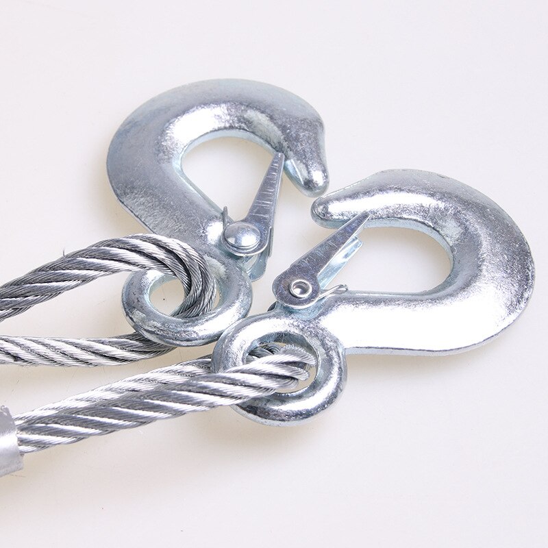 5 tons 4 m steel wire trailer rope Traction Rope trailer with foot rice portable round bag