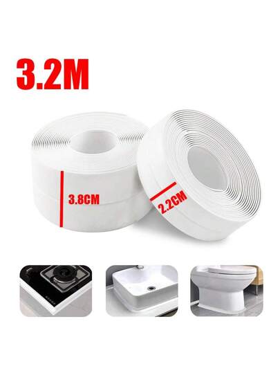 Shower Bath Sealing Tape Strips Pvc Self Adhesive Waterproof Wall Sticker for Bathroom Kitchen Seal Caulk Strip Sink Mold Proof