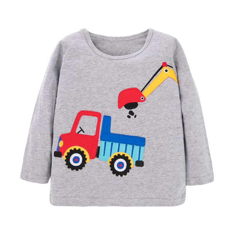 Poco maven infantile Ragazzi Camicette Autunno abbigliamento per Bambini Camion Ricamo Abbigliamento per Bambini Del bambino Dei Ragazzi Magliette E Camicette Camicette