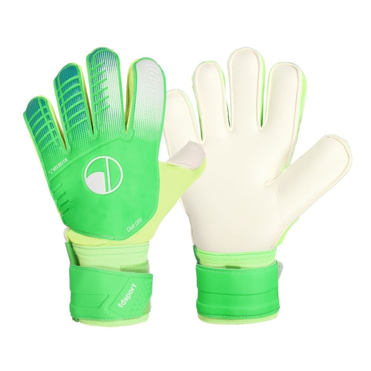 Fußball-Torwarthandschuhe für Jugendliche und Erwachsene, Torwarthandschuhe mit Fingerschutz, starke Griffe, Handflächen-Fußball-Torwarthandschuhe: green / M