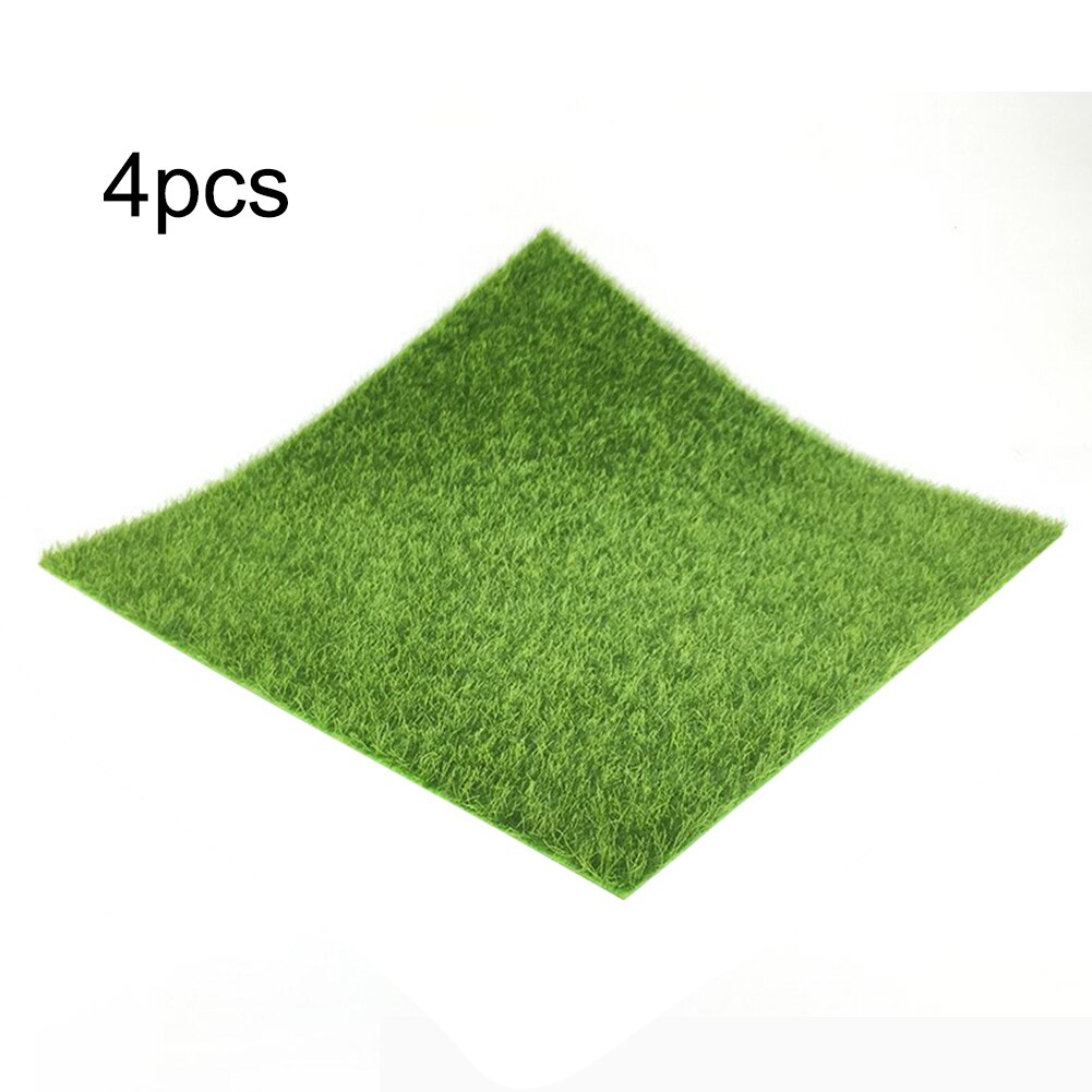 15/30cm Artificial Grass Lawn Miniature Ornament Garden Grass ome Garden Moss for Home Floor Decoration: 4pcs 30cm