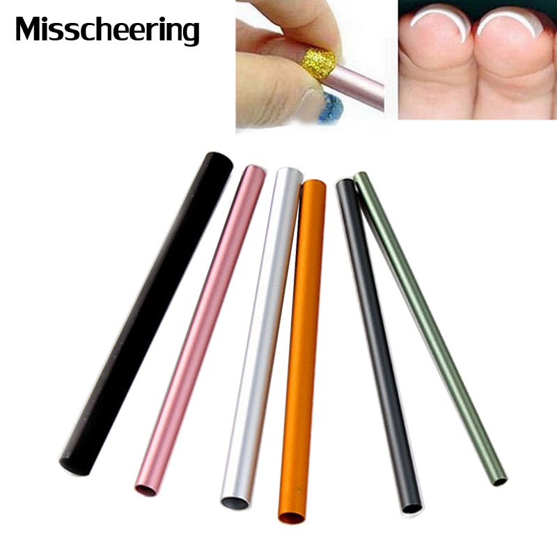 Kleurrijke Metalen Staaf C Curves Sticks 6 stks/set DIY Guide Acryl Manicure Nail Form Nail Art Gereedschap