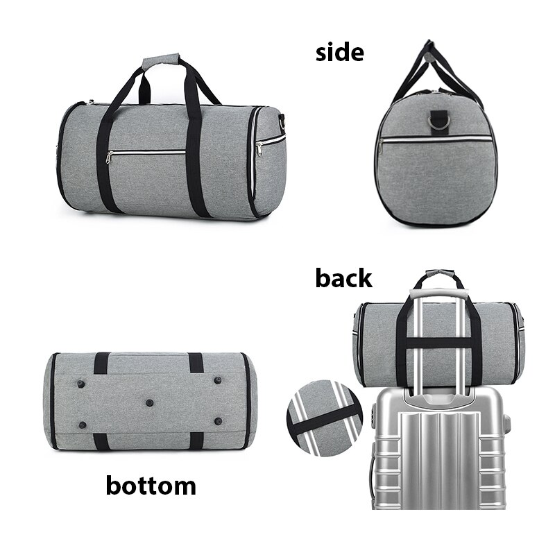 50l multi-função em camadas saco de ginásio para homem mulher sapatos compartimento transportar bolsa de ombro sacos de viagem mochila