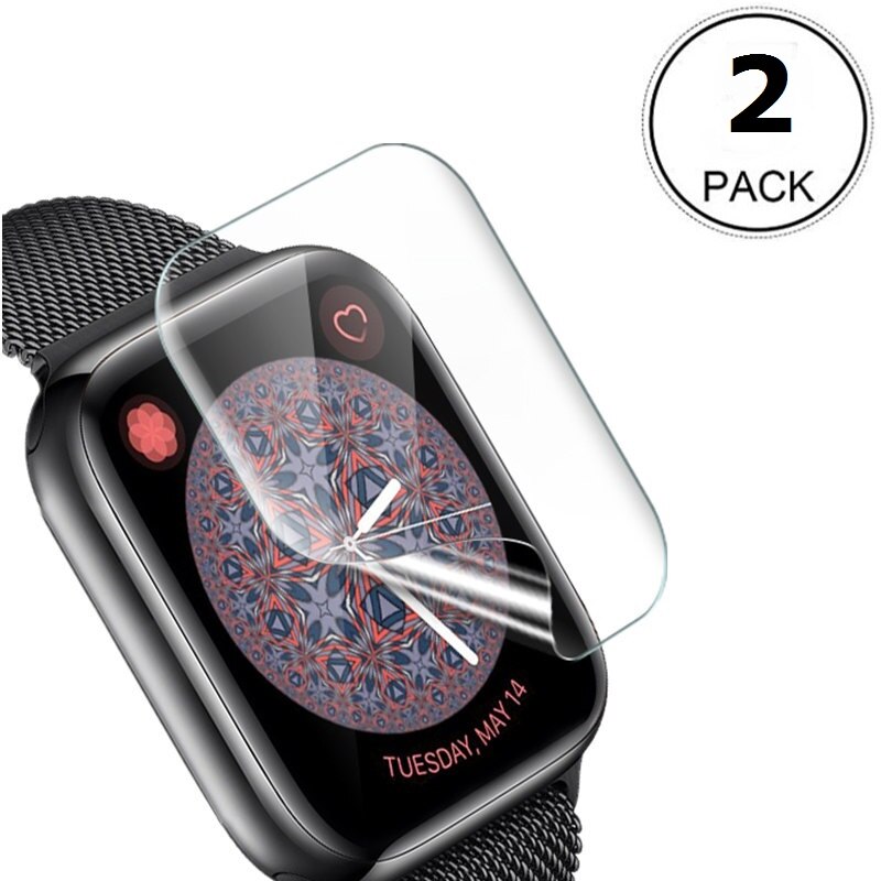 Protecteur d'écran pour Apple Watch, Film TPU souple pour Apple Watch SE série 6 5 4 44mm 40mm pour Apple Watch 3 42mm 38mm, accessoires de protection: 2pcs / 42mm