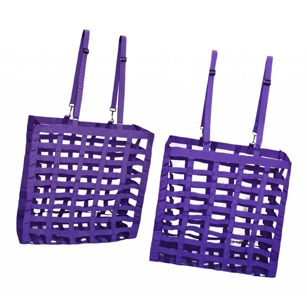 2x Paard Hooi Tas Vee Hooi Feeder Hooi Netto Opslag Voor Dieren Levert