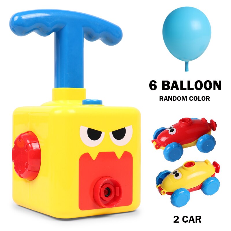 Inerzia palloncino giocattoli auto alimentati Aerodinamica Esperimento Scienze Della Formazione Di Puzzle Divertente palloncini di compleanno educativi giocattoli popolari: Monster