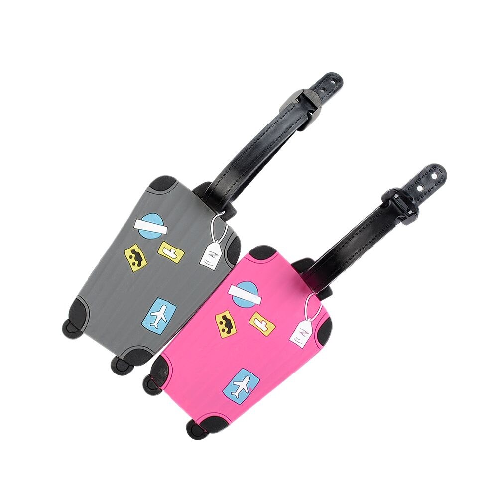 1 pièce étiquettes de bagage pour voyage anglais lettre étiquette de bagage sangle valise nom ID adresse étiquettes étiquette de bagage
