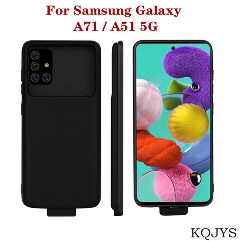 Magnetische Acculader Gevallen Voor Galaxy A71 5G Backup Power Bank Batterij Opladen Cover Voor Samsung Galaxy A51 5G Batterij Case