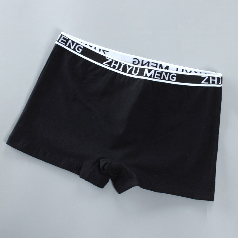 Flickor i bomull barn trosor andas tonårskalsonger boxershorts för barn underkläder 8-14 år: Tnn 0245 svarta