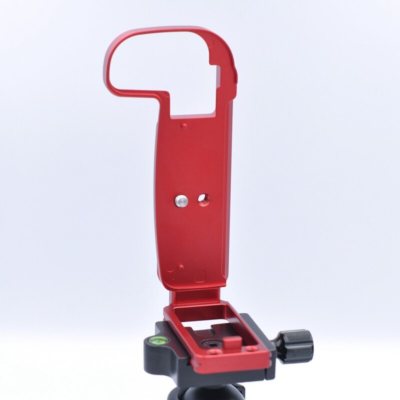 Quick Release L Plate Holder Hand Grip Tripod Bracket for Canon EOS RP Camera Arca Swiss Tripod Head (Red)