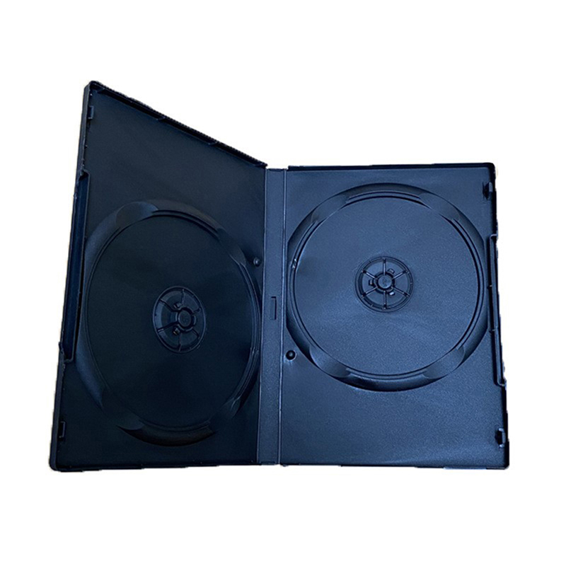 Plastic Black 14cm Thicken DVD Box Empty CD Case PP Plastic CD Case CD Case Capacity 1-2 Discs Packaging DVD Disc Storage Case
