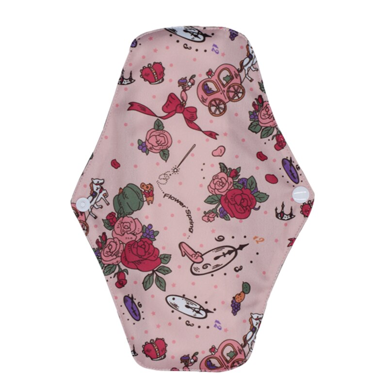 Washable Sanitary Towel Cloth Menstrual Pads Reusable Sanitary Pad Absorbent Reusable Charcoal Cloth Bamboo Menstrual Pads: A8