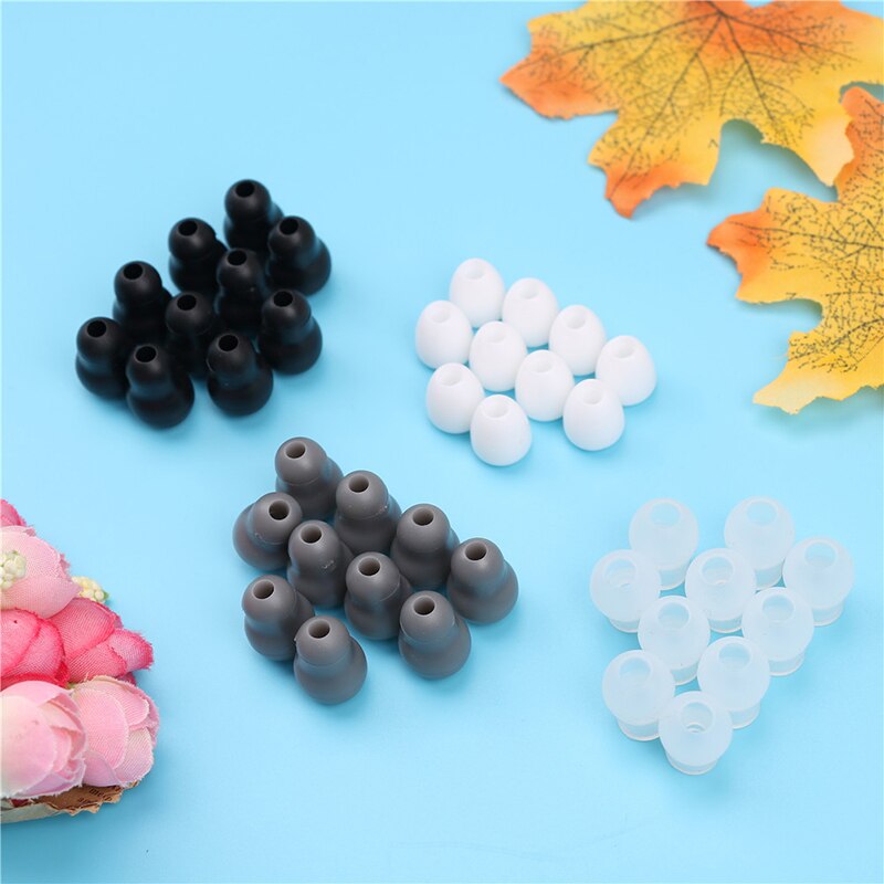 10 Stks/partij Zachte Siliconen In-Ear Oortelefoon Covers Cap Vervanging Oordopjes Bud Tips Oordopjes Oordopje Ear Pads Kussen