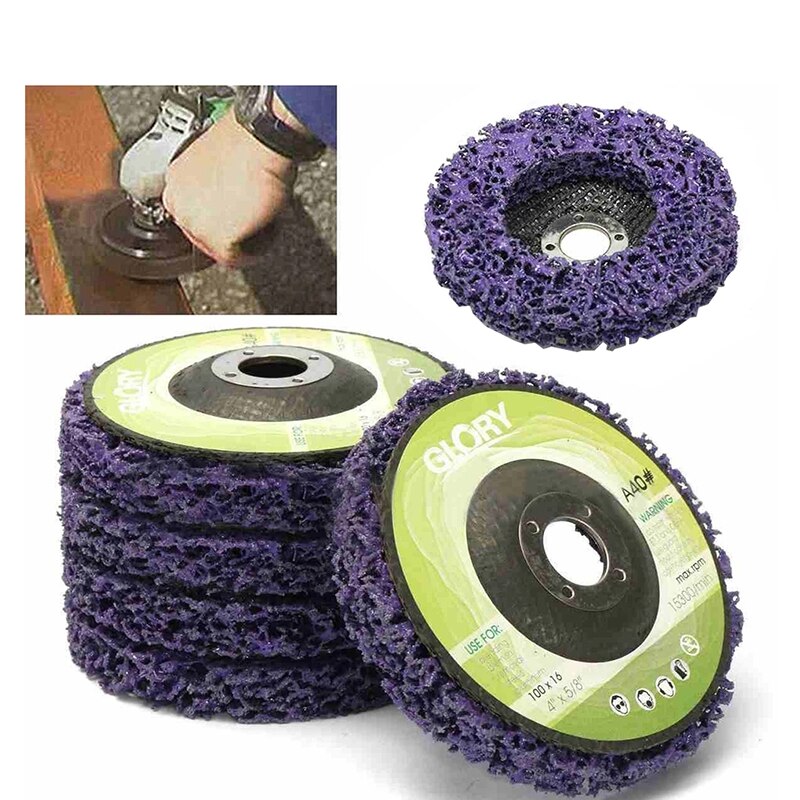 100/115/125mm Poly Strip Disc Abrasive Wheel Paint Rust Remover Clean Grinding Wheels For Motorcycles Durable Angle Grinder Car