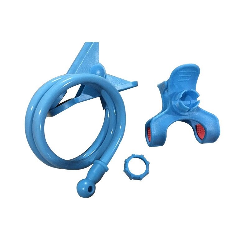 Soporte para teléfono móvil Universal 360, abrazadera Flexible, manos libres, Clip de cabecera perezosa para coche, montaje para teléfono inteligente: Azul cielo