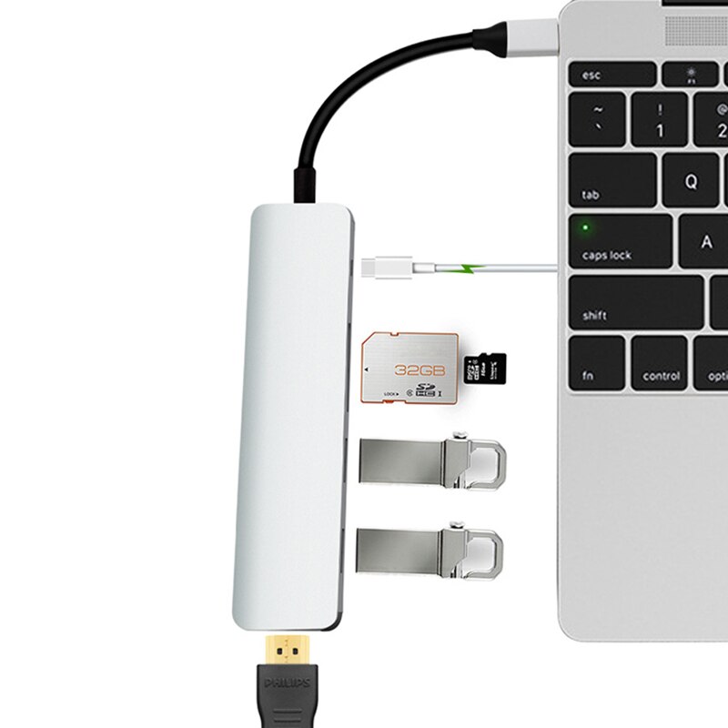 Computer Peripherie Hub Typ-C USB 3,0 zu 4K HDMI U... – Vicedeal