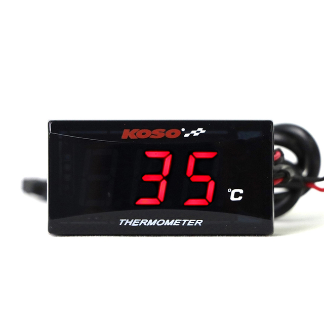 Moto KOSO medidor de temperatura del agua Mini medidor termómetro Moto Universal para XMAX300 CB400 MT 07 09 Sensor Scooter Racing