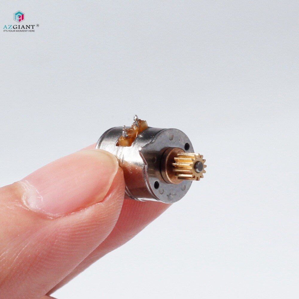 4pcs/lot 2 phase 4 wire DC Mini motor Micro stepper motor 10MM stepper motor with Copper Gear