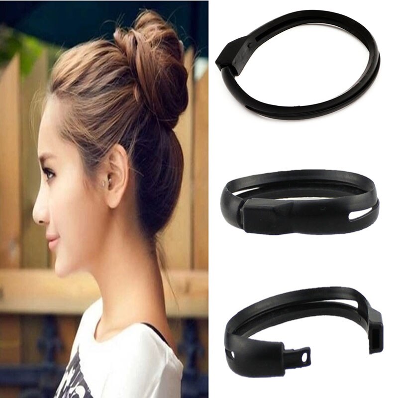 French Women Styling Hair DIY Tool Donut Bun Clip Twist Maker Holder Hair Sticks