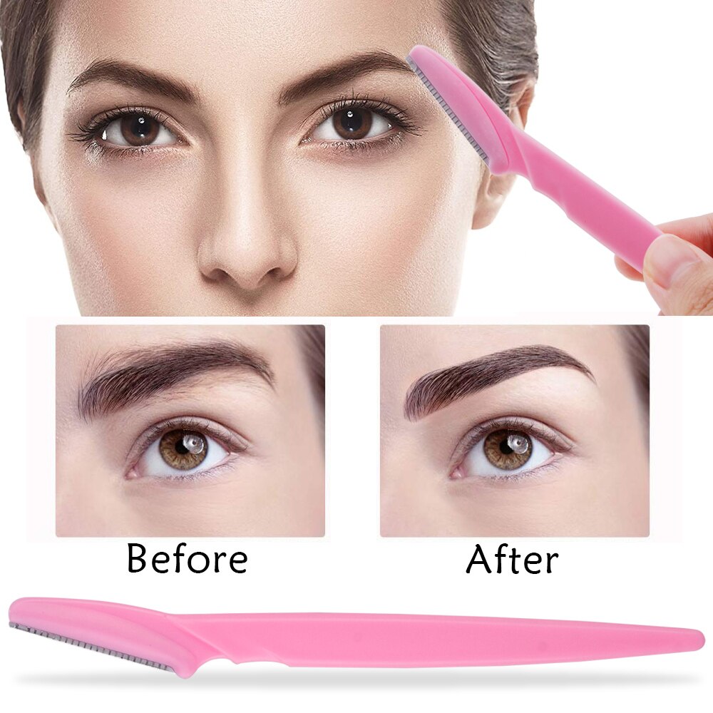 20/40/80Pcs Eyebrow Razor Safe Face Blade Eye Brow Shaper Tool Hair Removal Trimmer Scraper Portable Woman Makeup
