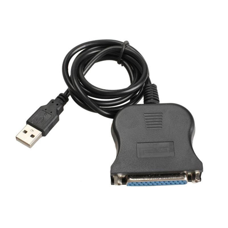 USB 1.1 naar DB25 Female Port Print Converter Cable LPT USB Adapter LPT Kabel LPT naar USB Kabel Zwart