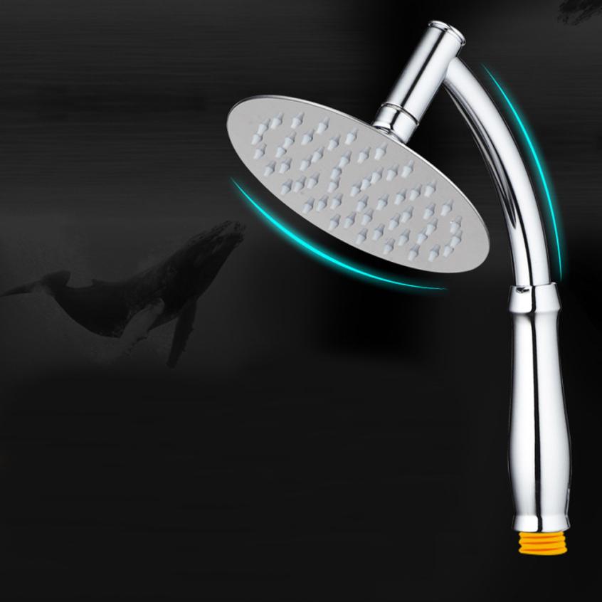 6 inch 360 degrees Rotating Large Shower Head Bathroom Stainless Steel Rain Spray Top Home bathroom faucet shower A17