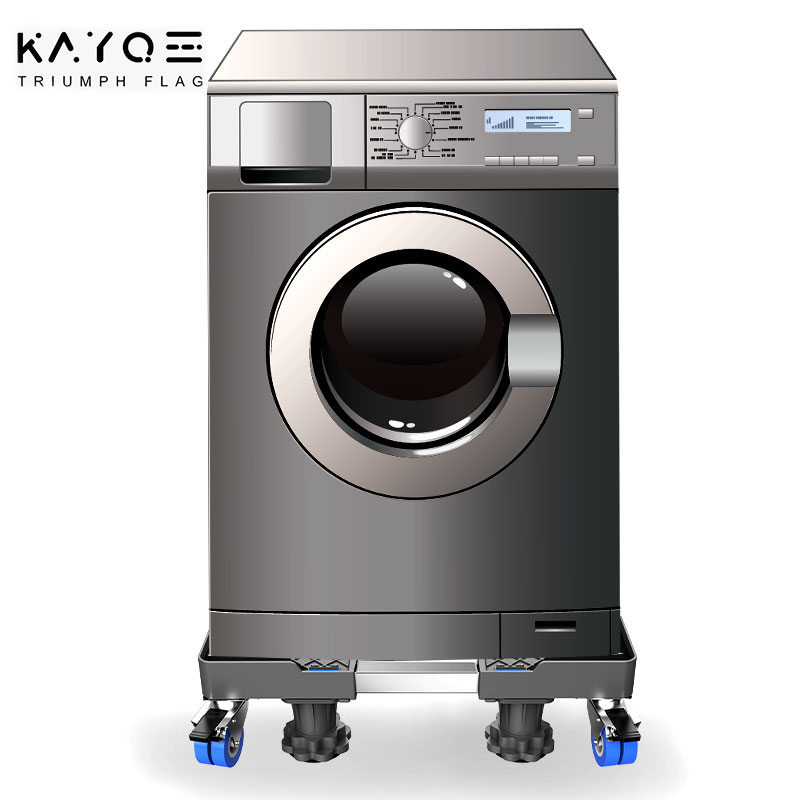 Universal Mobile fridge stand for washing machine Holder 4 Strong Feet Mobile refrigerator Base with Brake Wheel Loading 500kg