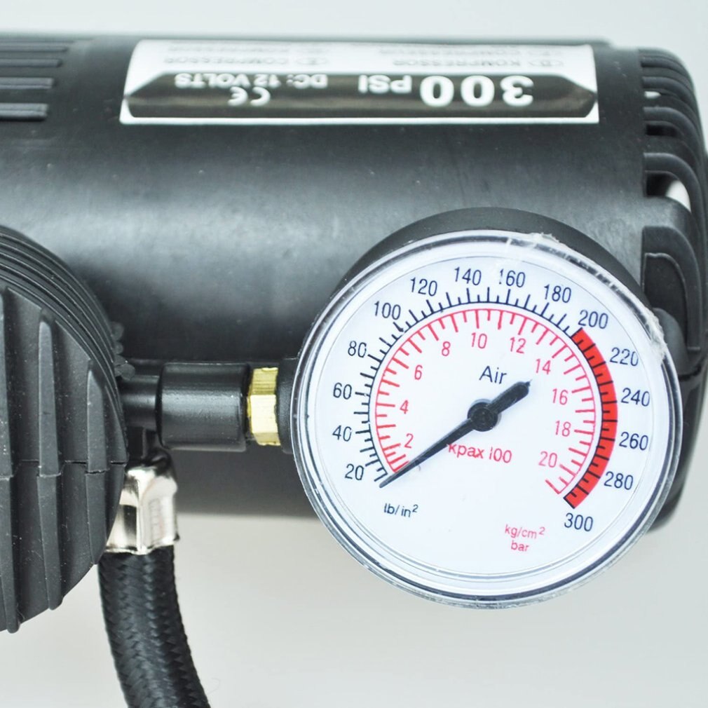 Mini Auto Air Compressor Protable Electric Auto Air Pump Tire Inflator Pumb Metal Single Cylinder Electric Inflator Pump