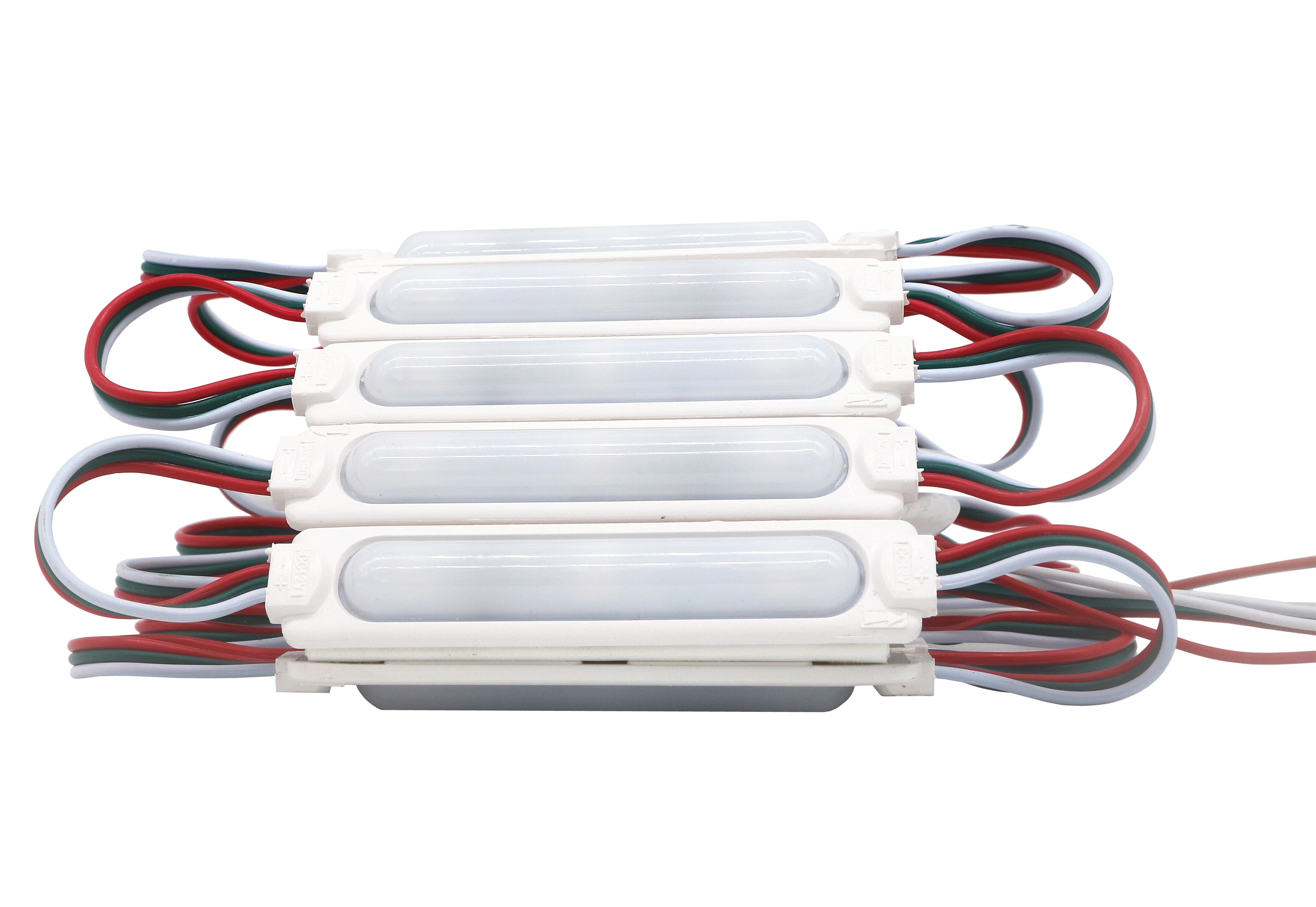 DC 12V Input WS2811 Pixel LED Module, 3pin JST 2811 IC Digital COB RGB Module Smart String Light IP68 Waterproof 20pcs/lot