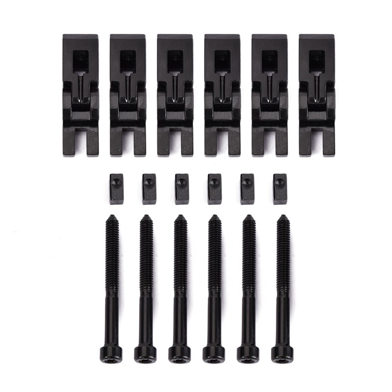 6 stk metal guitar låste strengsadler til floyd-rose tremolo bridge dele
